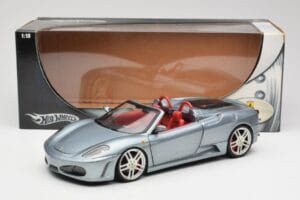 Ferrari F430 Spider Blue Metallic Hot Wheels 1:18 H3074 Pressofusione — immagine 8 di 8