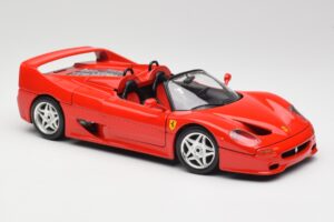 Ferrari F50 Cabriolet Rosso Bburago 1:18 3352 Pressofusione — immagine 6 di 8