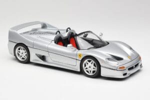 Ferrari F50 Cabriolet Argento Bburago 1:18 3372 Pressofusione — immagine 6 di 8