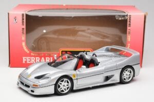 Ferrari F50 Cabriolet Argento Bburago 1:18 3372 Pressofusione — immagine 8 di 8