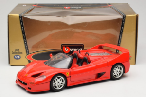 Ferrari F50 Cabriolet Rosso Bburago 1:18 3372-P1 Pressofusione — immagine 8 di 8