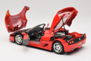 Ferrari F50 Cabriolet 50 Jahre Ferrari 24 Jahre Bburago FMC Rosso Bburago 1:18 3352-P1 Pressofusione — immagine 5 di 8