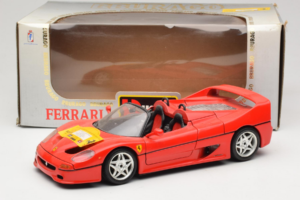 Ferrari F50 Cabriolet 50 Jahre Ferrari 24 Jahre Bburago FMC Rosso Bburago 1:18 3352-P1 Pressofusione — immagine 8 di 8