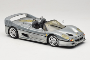 Ferrari F50 Cabriolet Chrome Silver Edizione Limitata Hot Wheels 1:18 25741 Pressofusione — immagine 6 di 8