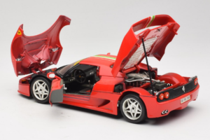 Ferrari F50 Coupé #6 Rosso con Bandiera Italiana Bburago 1:18 3382-P1 Pressofusione — immagine 5 di 8