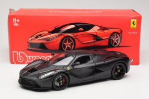 Ferrari LaFerrari F150 Matte Black Bburago 1:18 18-16901BK Pressofusione — immagine 8 di 8