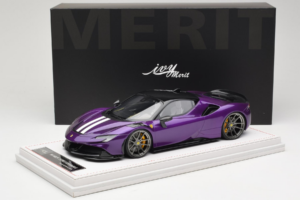 Ferrari SF90 Stradale Novitec Purple Metallic IVY 1:18 REMC021 Resina — immagine 7 di 7