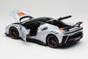Ferrari SF90 XX Stradale Arctic White Bburago 1:18 18-16020W Pressofusione — immagine 5 di 8