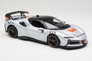 Ferrari SF90 XX Stradale Arctic White Bburago 1:18 18-16020W Pressofusione — immagine 6 di 8