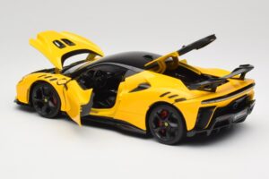 Ferrari SF90 XX Stradale Giallo Modena Bburago 1:18 18-16020Y Pressofusione — immagine 5 di 8