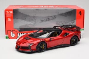 Ferrari SF90 XX Stradale Magma Red Bburago 1:18 18-16020R Pressofusione — immagine 8 di 8