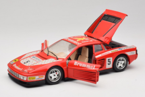 Ferrari Testarossa Brummel #5 Rosso 1984 Bburago 1:18 3004-P1 Pressofusione — immagine 2 di 8