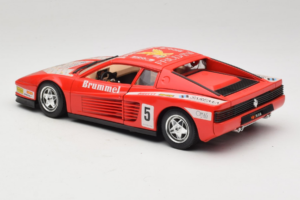 Ferrari Testarossa Brummel #5 Rosso 1984 Bburago 1:18 3004-P1 Pressofusione — immagine 7 di 8