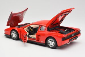 Ferrari Testarossa Rosso Bburago 1:18 3019 Pressofusione — immagine 5 di 8