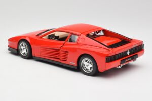 Ferrari Testarossa Rosso Bburago 1:18 3019 Pressofusione — immagine 7 di 8