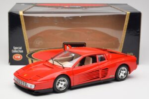 Ferrari Testarossa Rosso Bburago 1:18 3019 Pressofusione — immagine 8 di 8