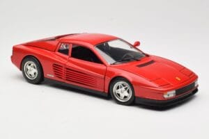Ferrari Testarossa Rosso Hot Wheels 1:18 23918 Pressofusione — immagine 6 di 8