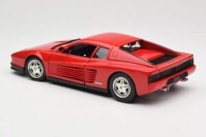 Ferrari Testarossa Rosso Hot Wheels 1:18 23918 Pressofusione — immagine 7 di 8