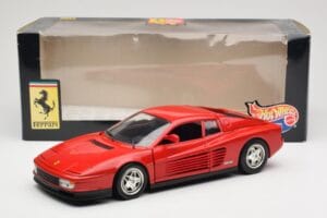Ferrari Testarossa Rosso Hot Wheels 1:18 23918 Pressofusione — immagine 8 di 8