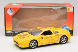 Ferrari F355 Berlinetta Giallo Racing Solido 1:18 9009-Y1 Pressofusione — immagine 8 di 8