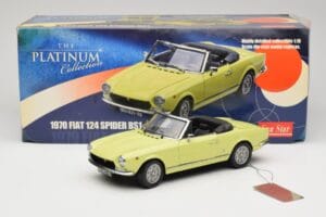 Fiat 124 Spider BS1 Giallo Sun Star 1:18 4921 Pressofusione — immagine 8 di 8