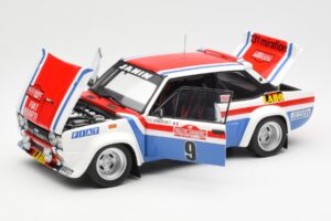 Fiat 131 Abarth Fiat France #9 J-C. Andruet / C. Delferrier Winner Rally Sanremo 1977 Kyosho 1:18 08375A Pressofusione — immagine 2 di 8