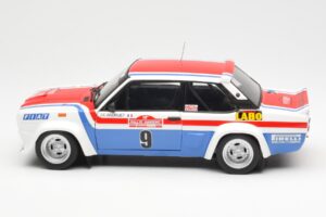 Fiat 131 Abarth Fiat France #9 J-C. Andruet / C. Delferrier Winner Rally Sanremo 1977 Kyosho 1:18 08375A Pressofusione — immagine 4 di 8