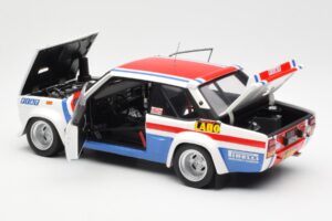 Fiat 131 Abarth Fiat France #9 J-C. Andruet / C. Delferrier Winner Rally Sanremo 1977 Kyosho 1:18 08375A Pressofusione — immagine 5 di 8