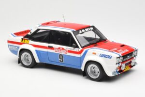 Fiat 131 Abarth Fiat France #9 J-C. Andruet / C. Delferrier Winner Rally Sanremo 1977 Kyosho 1:18 08375A Pressofusione — immagine 6 di 8