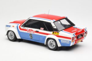 Fiat 131 Abarth Fiat France #9 J-C. Andruet / C. Delferrier Winner Rally Sanremo 1977 Kyosho 1:18 08375A Pressofusione — immagine 7 di 8