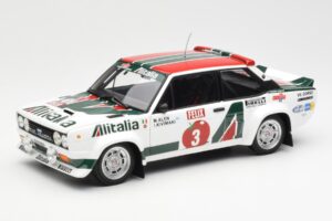 Fiat 131 Abarth #3 M. Alen / I. Kivimaki Winner Rally 1000 Lakes 1980 Kyosho 1:18 08376H Pressofusione