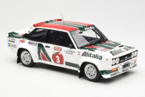 Fiat 131 Abarth #3 M. Alen / I. Kivimaki Winner Rally 1000 Lakes 1980 Kyosho 1:18 08376H Pressofusione — immagine 6 di 8