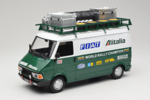 Fiat 242 Alitalia Rally Team Assistance With Trailer 1978 IXO 1:18 18CMC027WX Pressofusione — immagine 2 di 7