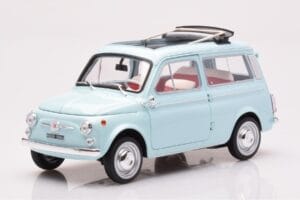 Fiat 500 Giardiniera Acquamarina Blu Norev 1:18 187742 Pressofusione