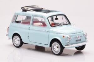 Fiat 500 Giardiniera Acquamarina Blu Norev 1:18 187742 Pressofusione — immagine 6 di 7
