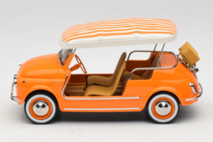 Fiat 500 Jolly Arancione Norev 1:18 187791 Pressofusione — immagine 3 di 6