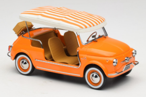 Fiat 500 Jolly Arancione Norev 1:18 187791 Pressofusione — immagine 4 di 6