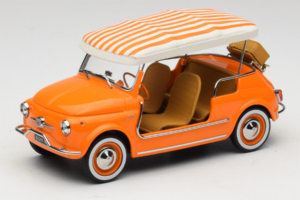 Fiat 500 Jolly Arancione Norev 1:18 187791 Pressofusione