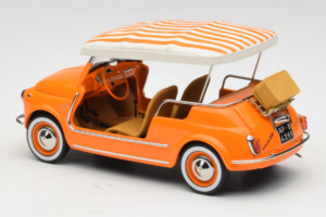 Fiat 500 Jolly Arancione Norev 1:18 187791 Pressofusione — immagine 5 di 6