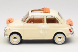 Fiat 500 L Avorio Wedding Gift Norev 1:18 187780 Pressofusione — immagine 3 di 6