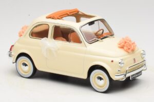 Fiat 500 L Avorio Wedding Gift Norev 1:18 187780 Pressofusione — immagine 4 di 6