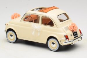 Fiat 500 L Avorio Wedding Gift Norev 1:18 187780 Pressofusione — immagine 5 di 6