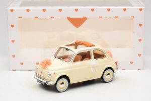Fiat 500 L Avorio Wedding Gift Norev 1:18 187780 Pressofusione — immagine 6 di 6