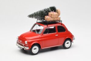 Fiat 500 L Rosso Christmas Norev 1:18 187779 Pressofusione