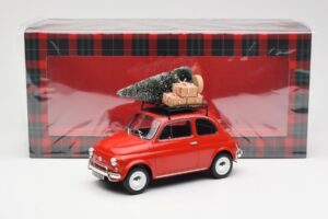 Fiat 500 L Rosso Christmas Norev 1:18 187779 Pressofusione — immagine 6 di 6