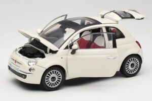Fiat 500 Bianco Mondo Motors 1:18 500291 Pressofusione — immagine 2 di 8