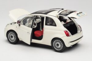 Fiat 500 Bianco Mondo Motors 1:18 500291 Pressofusione — immagine 5 di 8