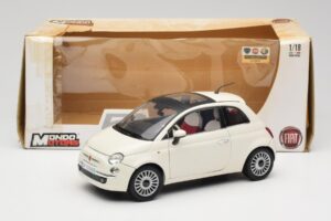 Fiat 500 Bianco Mondo Motors 1:18 500291 Pressofusione — immagine 8 di 8