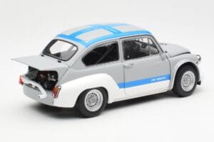 Fiat Abarth 1000 TCR Grigio Opaco Strisce Blu AUTOart 1:18 72642 Pressofusione — immagine 3 di 8