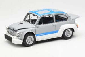 Fiat Abarth 1000 TCR Grigio Opaco Strisce Blu AUTOart 1:18 72642 Pressofusione
